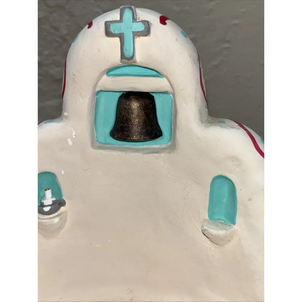 Vtg 90s Cleo Teissedre Southwest Mission/Christmas - Nativity Pottery Creche
